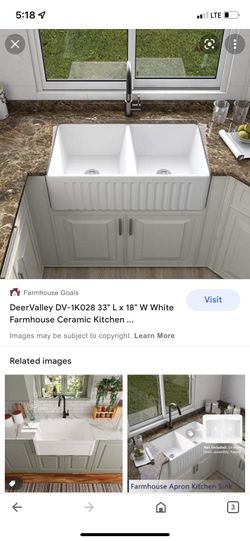 Brand New White Farm House Sink