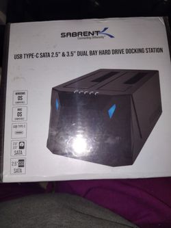 Sabrent duel bay hard drive docking station