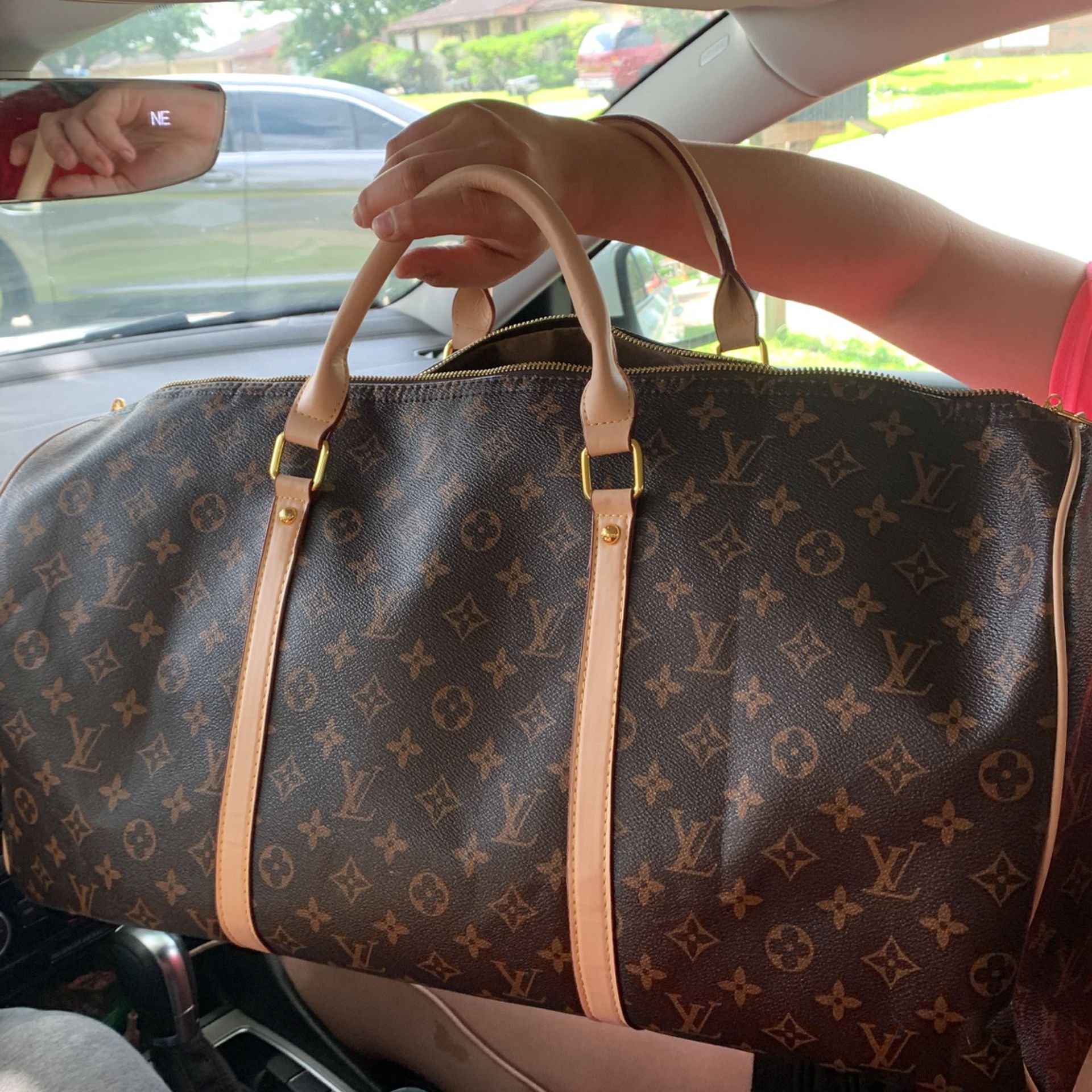 Louis Vuitton Duffle Bag With Leather Grips for Sale in Houston, TX