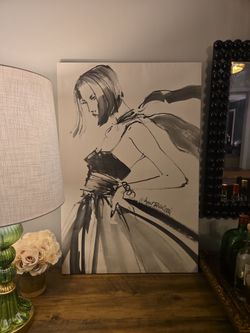 Signed Anne Tavoletti 50's Fashion Canvas Print