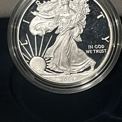 2014 W AMERICAN SILVER EAGLE 
