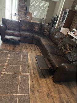 Natuzzi Leather couch/sectional