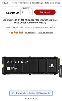 Wd 4tb ssd storage for ps5.