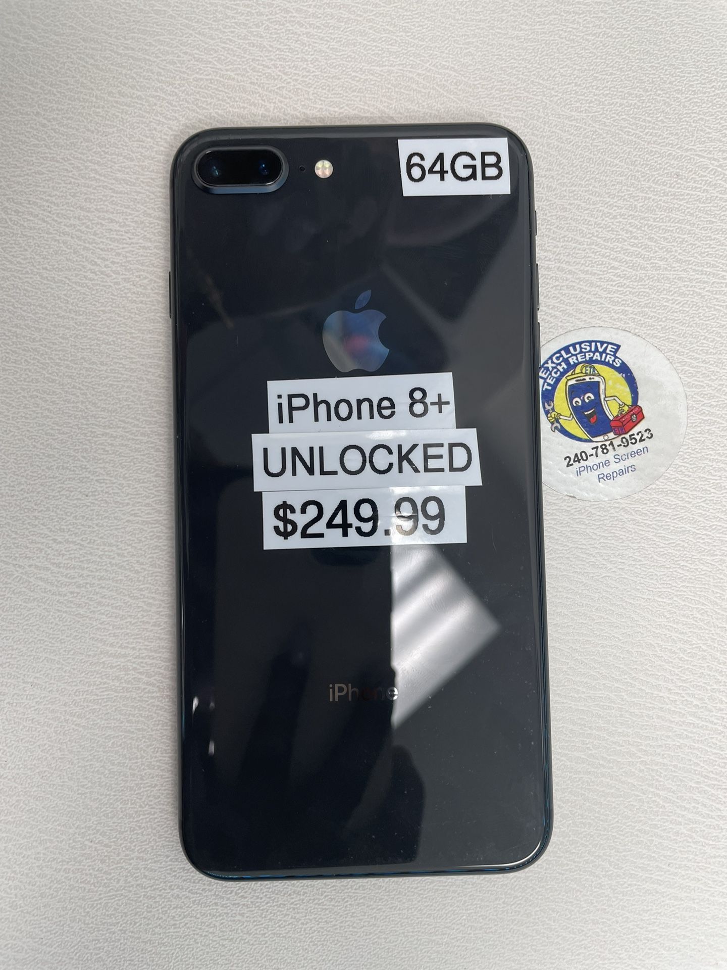 iPhone 8+ Black 64GB Unlocked