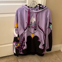 New Loungefly Disney Villains Hoodie size M