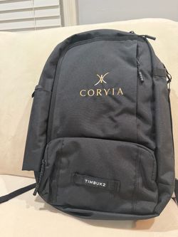 Timbuk2 Black Backpack with Coryia Branding