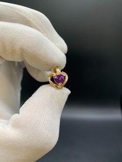 1/2" PURPLE HEART PENDANT #34318