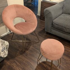 Chair With Ottoman 