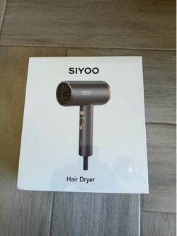 SIYOO HDG-06 Standard Hair Dryer 1(contact info removed)W Gray 2 Speeds 2 Heat w/