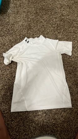 White under armour turtle neck compression