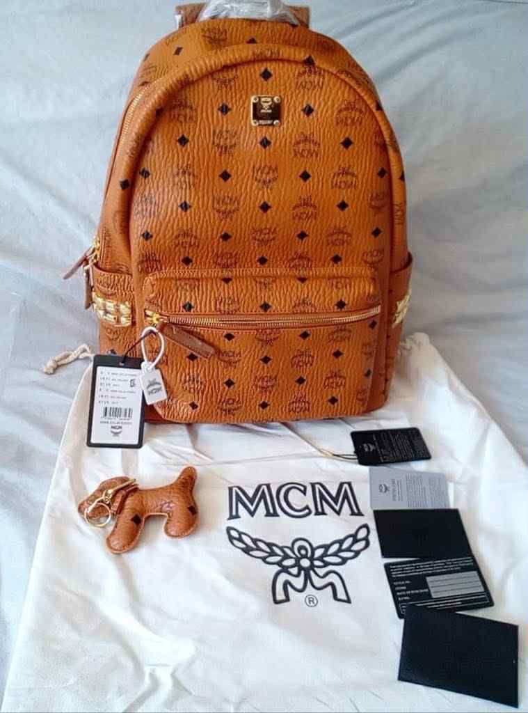 MCM BROWN LARGE BACKPACK