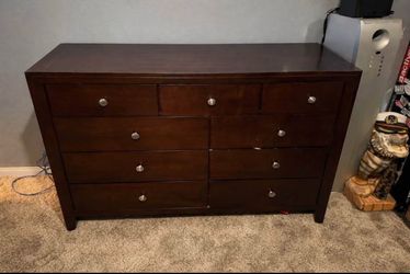 Wood dresser and nightstand