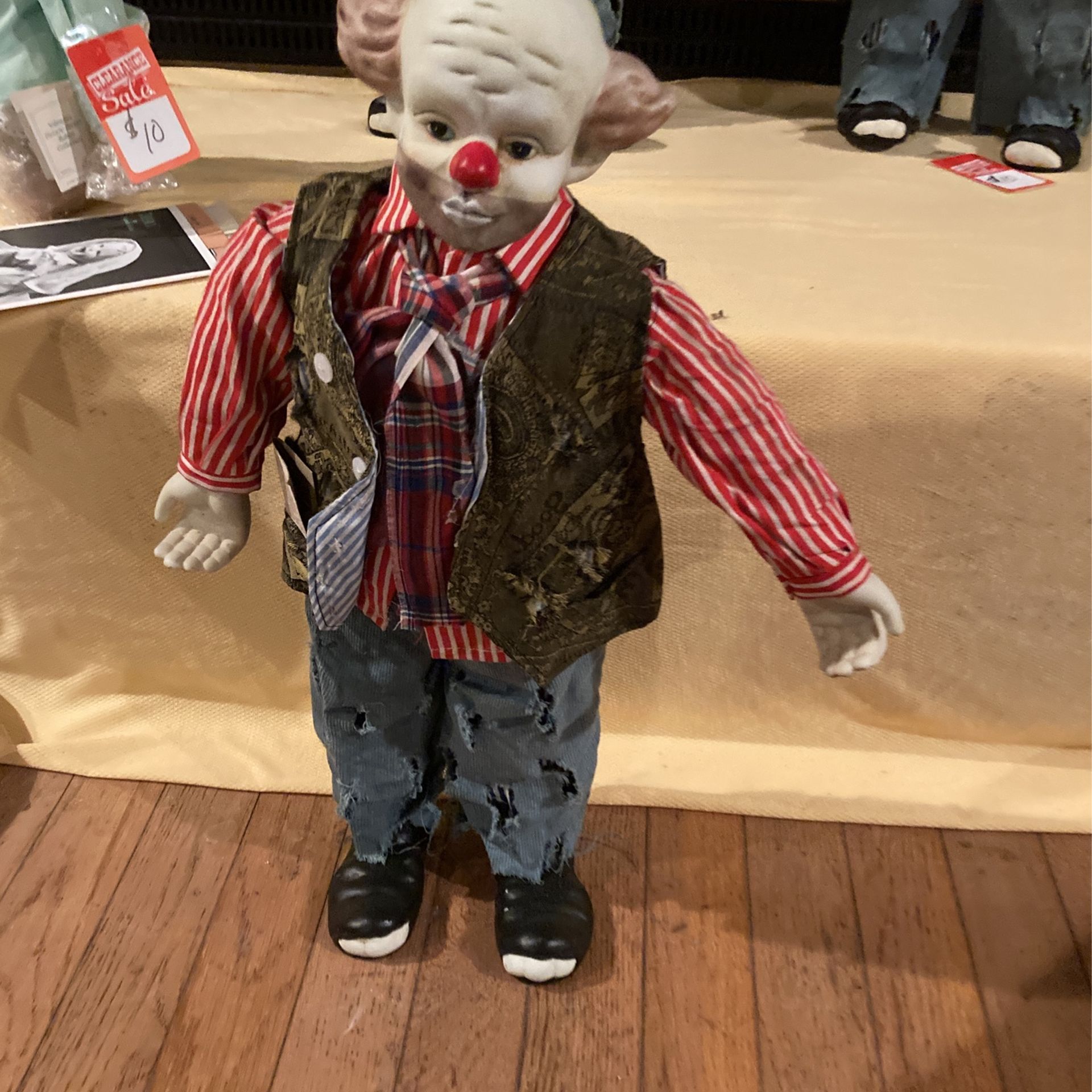Vintage Emmett Kelly hobo clown dolls