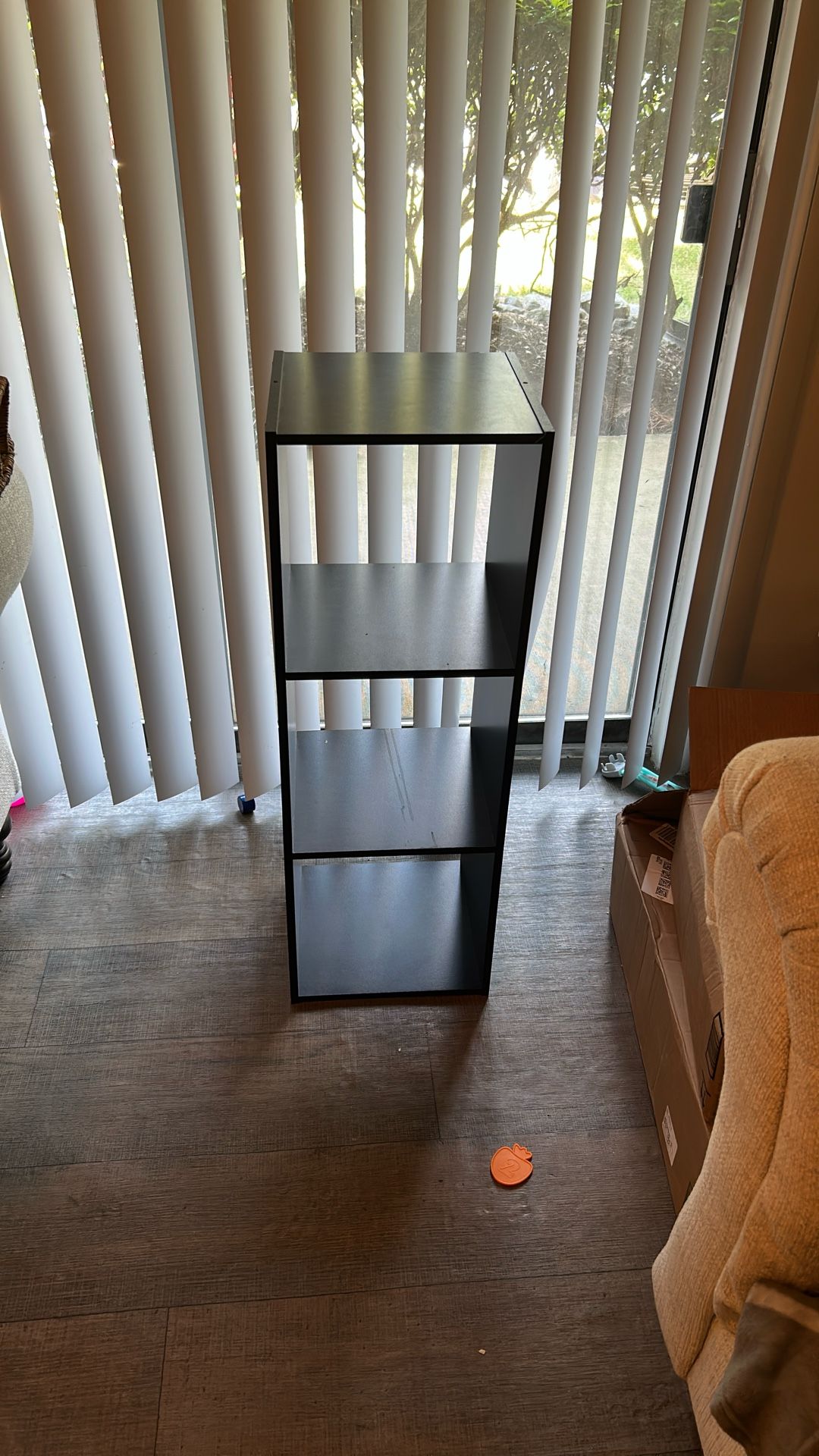 3 Section Black Book Case