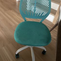 Turquoise Desk Chair - Adjustable Height 