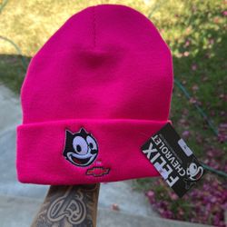 Felix The Cat Hot Pink Beanie 