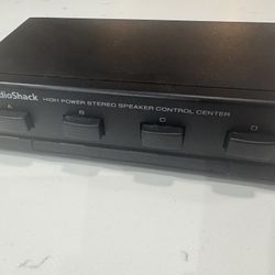 RadioShack High Powered Four Way Stereo Speaker Selector Control Center