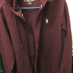 New Sweat jacket With Hood   Size Medium 