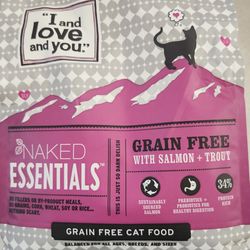 N. Peoria Brand New Sealed Naked Essentials cat food dry salmon trout 3.4  pounds Description Has Pickup Location Options