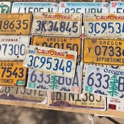 Lot Of 26 Old And Newer License Plates 