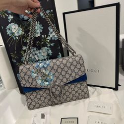 Gucci®️ Dionysus Blossom Print Shoulder Bag