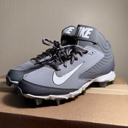 Nike Huarache Keystone Baseball Rubber Cleats  Grey Mids Men Sz 6.5  New No Box
