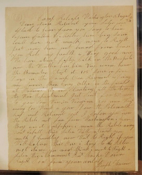 1863 Civil War Letter D.C. 11th NY Calvary (Transcribed) See Ad! 9