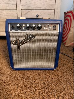 Blue fender frontman 10G amplifier