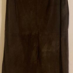 Womens suede skirt