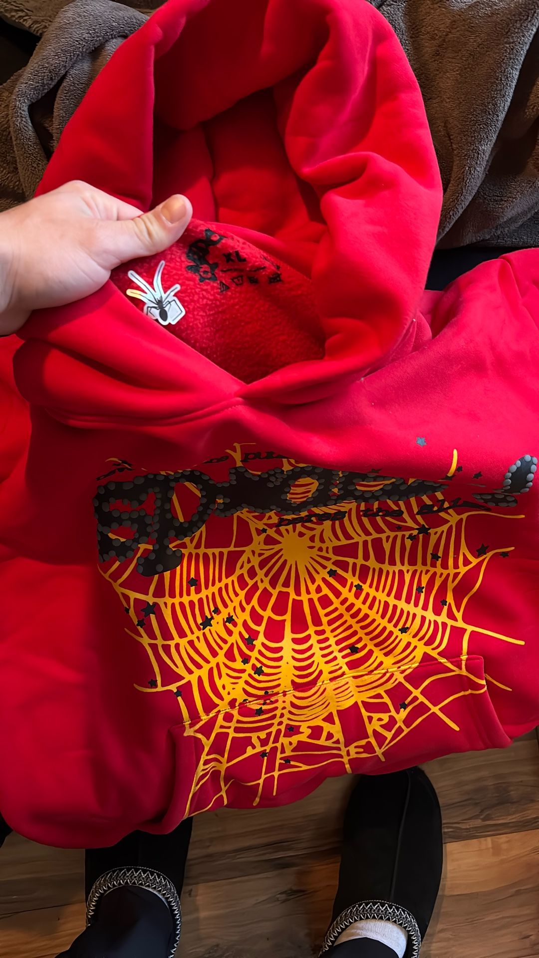 red spider hoodie