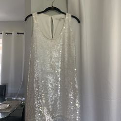 Lauren Conrad White sparkly Party Dress 