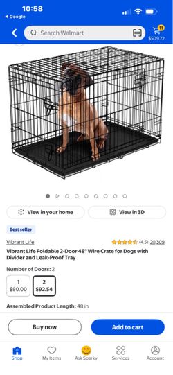 Dog crate 2 door new