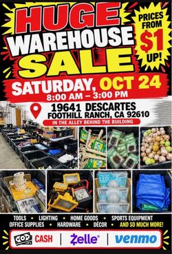 Warehouse sale lots of random items