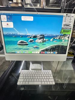 CLOSEOUT SALE!!! 24" 4.5K iMac 3.2 M1 8GB RAM 256GB SSD 2021 CPU = 8 Cores, GPU = 8 Cores 4 x Ports iMac 21,1 Magic Keyboard + Mouse Included w. Touch