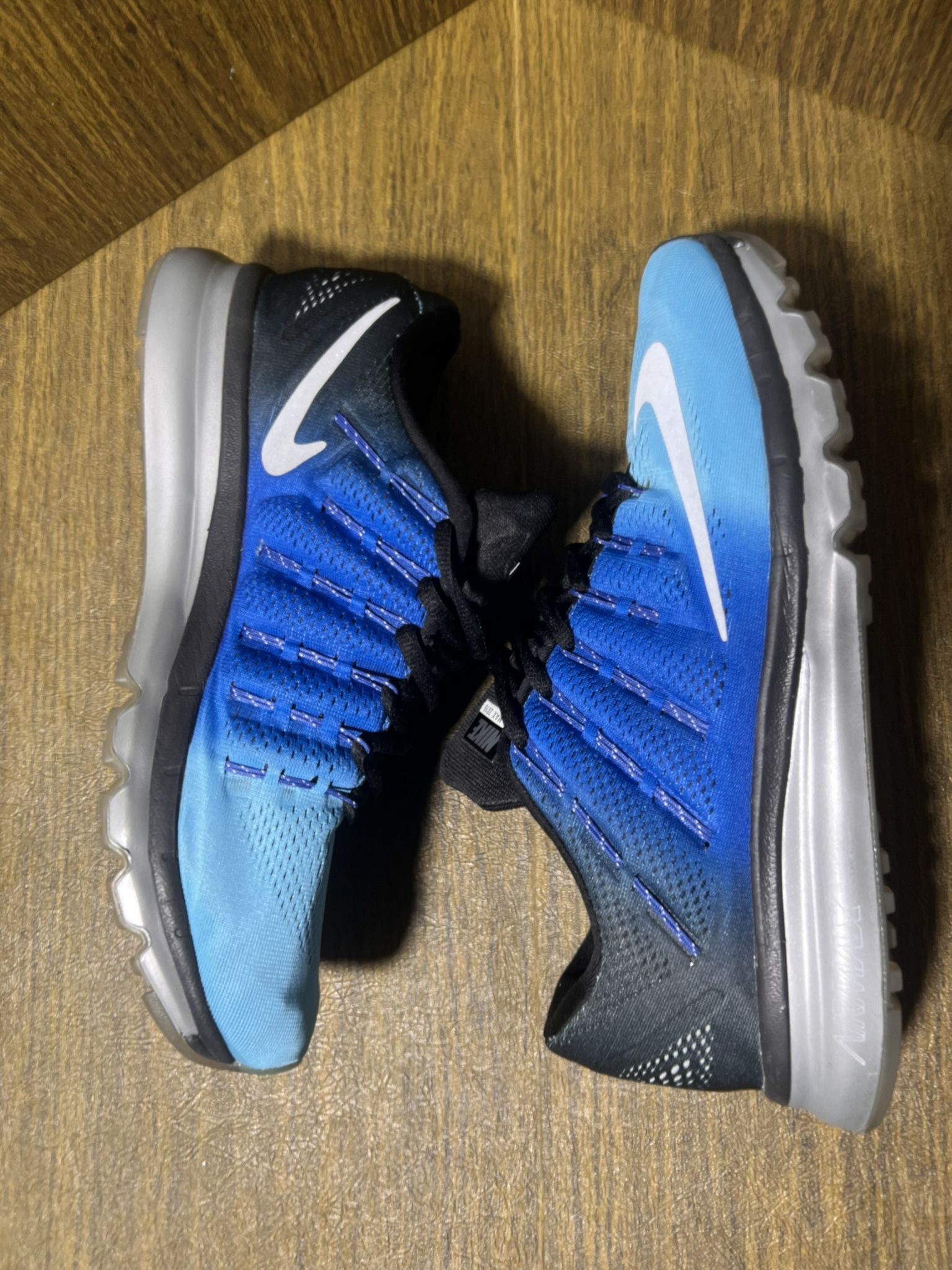 NIKE / Air Max 2016 Shoes Kicks / Men’s Fit Like 11 / Like New w/o Box!! / Mixed Blues & Black CLEAN!! 