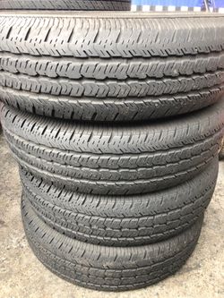 Used set 225/75/16 good year great condition $175 for 4 tires .