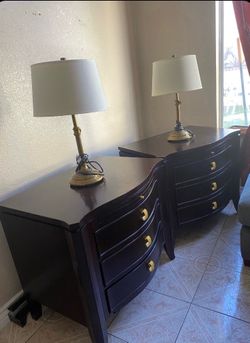 2 vintage 28” brownstone dressers