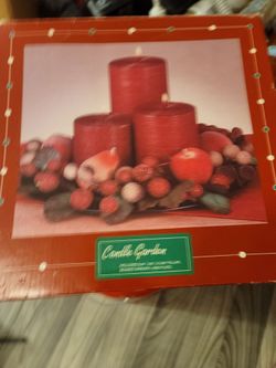 Candle Garden Holiday Pillar Candle Set