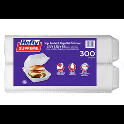 New 300 Count Sandwich Containers