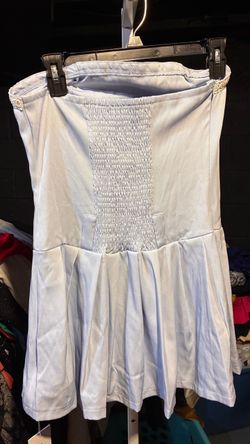 White Strapless Smocked Mini Dress Bundle