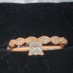Blue Nile Wedding Set Rose Gold