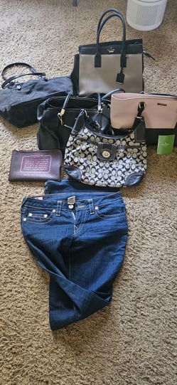 Designer Handbag and Jeans Bundle Lot
