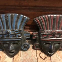 Máscaras De Barro Antiguas A Color 