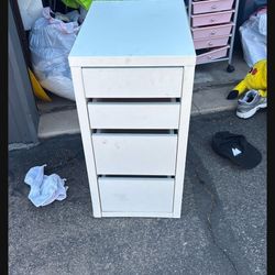 White IKEA Mickie Drawer 