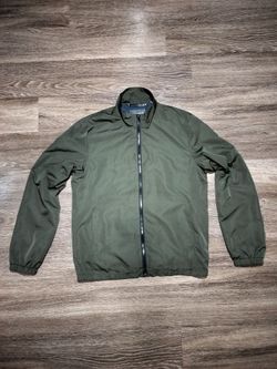 Slate & Stone Men’s Lightweight Windbreaker Jacket Olive Green Size Small S