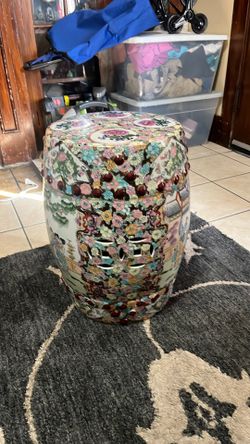 Mid century Chinese family garden stool