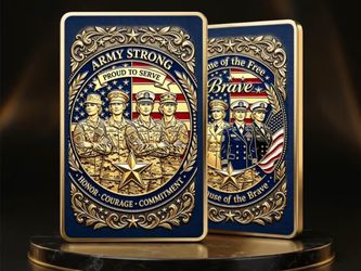 🇺🇸 Army Strong Military Challenge Coin – Double-Sided