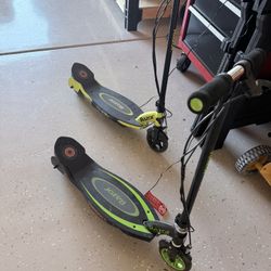 Kids Razor Electric Scooters. 