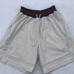 Eric Emanuel Cream Gucci Waistband Shorts. Vintage!