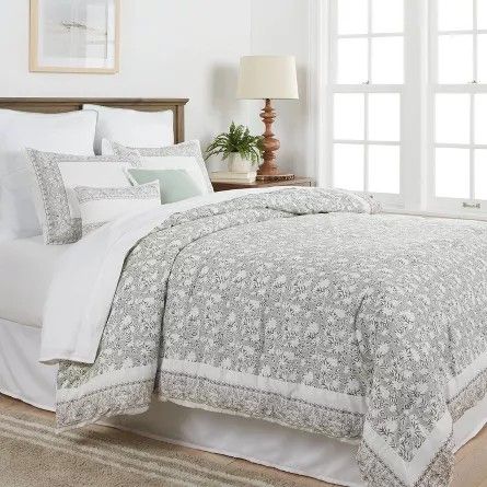 King Size 8pc Richland Floral Comforter Set Green...